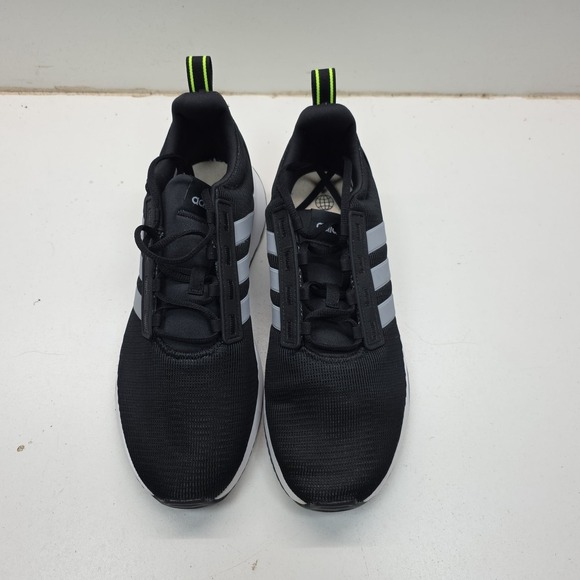 Adidas Racer TR21 Men's Running Shoes Black White with Yellow Accent Size 11 - Picture 3 of 13